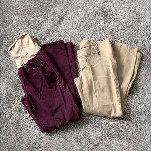 Maternity/stretch cropped pants